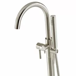 In Stock Hardwarestore Delivery Athena Single-Handle Floor-Mounted Roman Tub Faucet With Hand Shower In Brushed Nickel 21 In Stock Hardwarestore Delivery Athena Single-Handle Floor-Mounted Roman Tub Faucet With Hand Shower In Brushed Nickel -Bath and Faucet shop 2e5097288ce431bd3f464f2893a93572 1800x1800