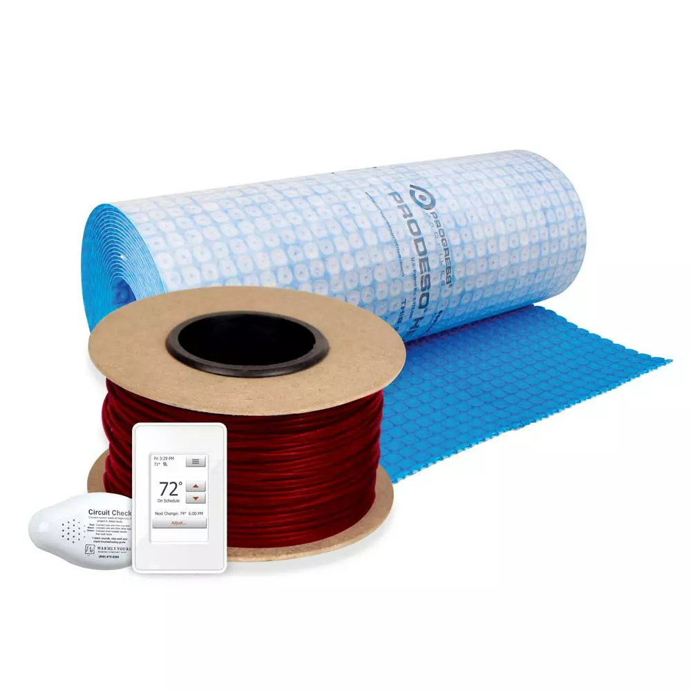 WarmlyYours 515 Ft. Cable System With Heat Membrane And Touch Screen Thermostat 3 WarmlyYours 515 Ft. Cable System With Heat Membrane And Touch Screen Thermostat