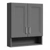 MagickWoods Elements Stratton 24"W X 7"D X 28"H Gray Bathroom Wall Cabinet