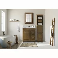MagickWoods Elements Manchester 20-3/16"W X 22-7/16"D X 84"H Mocha Linen Cabinet -Bath and Faucet shop 30208 scener1 mw 1800x1800