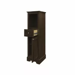 MagickWoods Libertyville 18"W X 18"D X 60"H Deep Mocha Linen Cabinet -Bath and Faucet shop 30265 rovrev mw 1800x1800