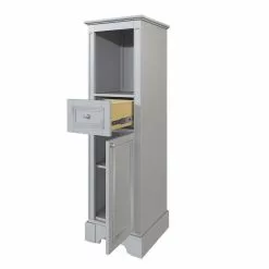 MagickWoods Libertyville 18"W X 18"D X 60"H Cloud Gray Linen Cabinet -Bath and Faucet shop 30277 rovrev mw 1800x1800