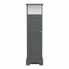MagickWoods Windsor 13"W X 10"D X 47"H Graphite Gray Linen Cabinet