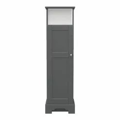 MagickWoods Windsor 13"W X 10"D X 47"H Graphite Gray Linen Cabinet
