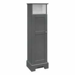 MagickWoods Windsor 13"W X 10"D X 47"H Graphite Gray Linen Cabinet -Bath and Faucet shop 30325 qlvrev mw 1800x1800