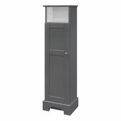MagickWoods Windsor 13"W X 10"D X 47"H Graphite Gray Linen Cabinet -Bath and Faucet shop 30325 qrvrev mw 1800x1800
