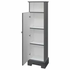 MagickWoods Windsor 13"W X 10"D X 47"H Graphite Gray Linen Cabinet -Bath and Faucet shop 30325 rovrev mw 1800x1800