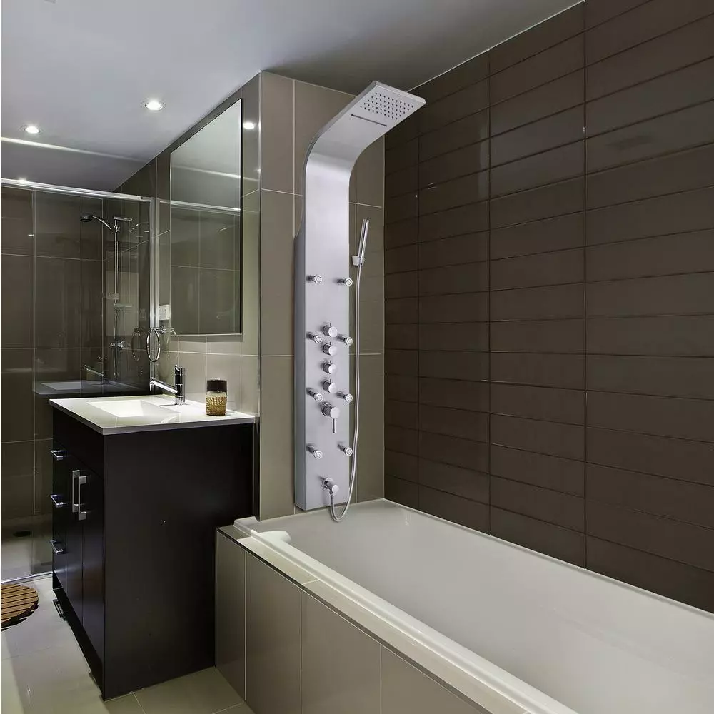 In Stock Hardwarestore Delivery 65 In. 8-Jet Rainfall Shower Panel System With Rainfall Waterfall Shower Head And Shower Wand In Stainless Steel 16 In Stock Hardwarestore Delivery 65 In. 8-Jet Rainfall Shower Panel System With Rainfall Waterfall Shower Head And Shower Wand In Stainless Steel - Image 14