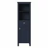 MagickWoods Montgomery 19"W X 18-1/2"D X 60"H Midnight Blue Linen Cabinet