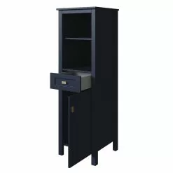 MagickWoods Montgomery 19"W X 18-1/2"D X 60"H Midnight Blue Linen Cabinet -Bath and Faucet shop 31019 rov mw 1800x1800
