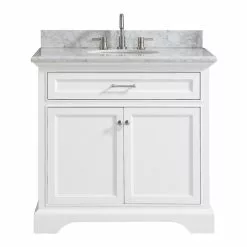 In Stock Hardwarestore Delivery Windlowe 49 In. W X 22 In. D X 35 In. H Bath Vanity In White With Carrera Marble Vanity Top In White With White Sink -Bath and Faucet shop 3176f56970331e2fae986355b7604b2f 7c094f01 1090 44c9 afd5 7dde9e8a198a 1800x1800