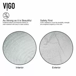 VIGO Glass Vessel Bathroom Sink In Simply Silver And Niko Faucet Set In Brushed Nickel -Bath and Faucet shop 31a83d508db3112f2f1550a96b662cbc 1800x1800