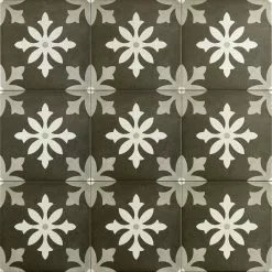 Bond Tile Picasso Nero 9x9 Glazed Porcelain Tile
