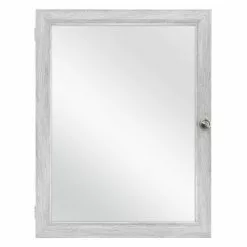 In Stock Hardwarestore Delivery 20 In. X 26 In. Recessed Or Surface Mount Framed Medicine Cabinet In Gray