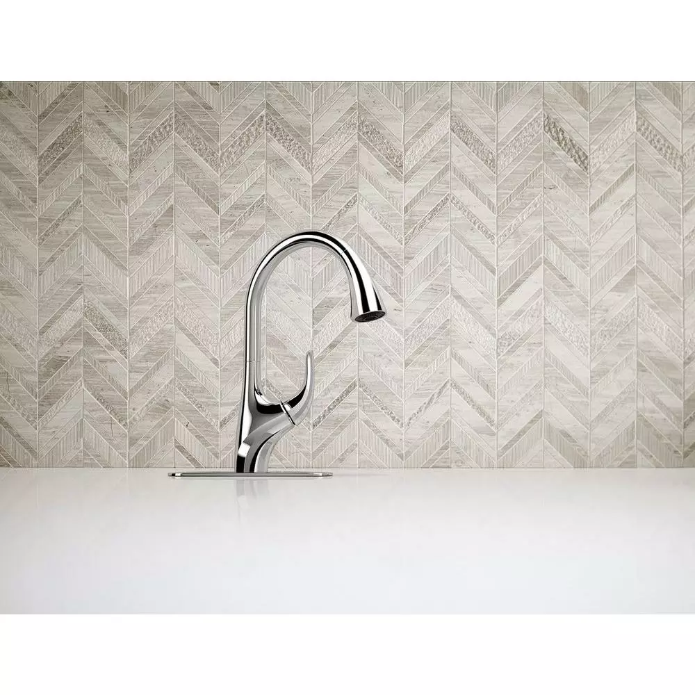 In Stock Hardwarestore Delivery Trielle Single-Handle Pull-Down Sprayer Kitchen Faucet In Chrome 8 In Stock Hardwarestore Delivery Trielle Single-Handle Pull-Down Sprayer Kitchen Faucet In Chrome - Image 6