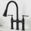 In Stock Hardwarestore Delivery Allyn Transitional 2-Handle Bridge Kitchen Faucet With Pull-Down Sprayhead In Spot Free Stainless Steel -Bath and Faucet shop 34cc0f6f4e596324b11f65044fa6a2cf 1800x1800