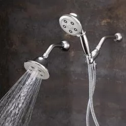 In Stock Hardwarestore Delivery 3-spray 4.5 In. High PressureDual Shower Head And Handheld Shower Head In Polished Chrome -Bath and Faucet shop 34db1f0d0e6beddfc8ff6a3a1120896a 1800x1800