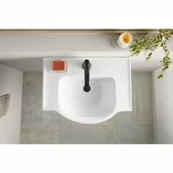 KOHLER Veer 24 In. Vitreous China Pedestal Sink Basin In White With Overflow Drain -Bath and Faucet shop 36e9ce00cad7a068bfe8f504894458b9 1800x1800