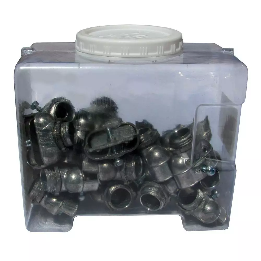 In Stock Hardwarestore Delivery 3/8 In. Flexible Metal Conduit (FMC) Duplex Connector (25-Box) 7 In Stock Hardwarestore Delivery 3/8 In. Flexible Metal Conduit (FMC) Duplex Connector (25-Box) - Image 5