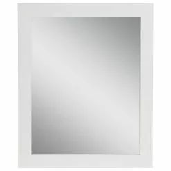In Stock Hardwarestore Delivery 25.67 In. W X 31.38 In. H Framed Wall Mirror In White