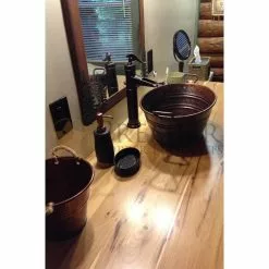 Premier Copper Products Oval Bucket Hammered Copper Vessel Sink With Handles In Oil Rubbed Bronze -Bath and Faucet shop 37fce47d438039beb0a4422e68031659 1800x1800