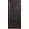 In Stock Hardwarestore Delivery Delridge 13 In. W X 30 In. H Surface-Mount Modular Wall Hutch In Chocolate