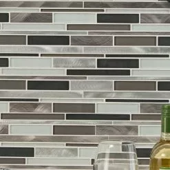 MSI 12 In. X 12 In. X 8mm Cityscape Interlocking Glass And Metal Mesh-Mounted Mosaic Wall Tile (10 Sq. Ft./case) -Bath and Faucet shop 39efdd8cf05d334e52dbbd990206f00d 1800x1800