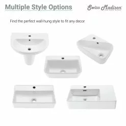 Swiss Madison Plaisir 18 In. X 11 In. Ceramic Wall Hung Vessel Sink With Right Side Faucet Mount In White 12 Swiss Madison Plaisir 18 In. X 11 In. Ceramic Wall Hung Vessel Sink With Right Side Faucet Mount In White -Bath and Faucet shop 3bda69a38aff66fefb23d29a12d386a2 8315785e f4a3 4b48 ae8a c9f78c0923ba 1800x1800