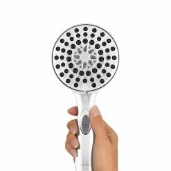 In Stock Hardwarestore Delivery 6-Spray 4.8 In. Single Wall Mount Handheld Adjustable Shower Head In Chrome -Bath and Faucet shop 3bfae2386fc29d195abb1e2c13001d00 1800x1800