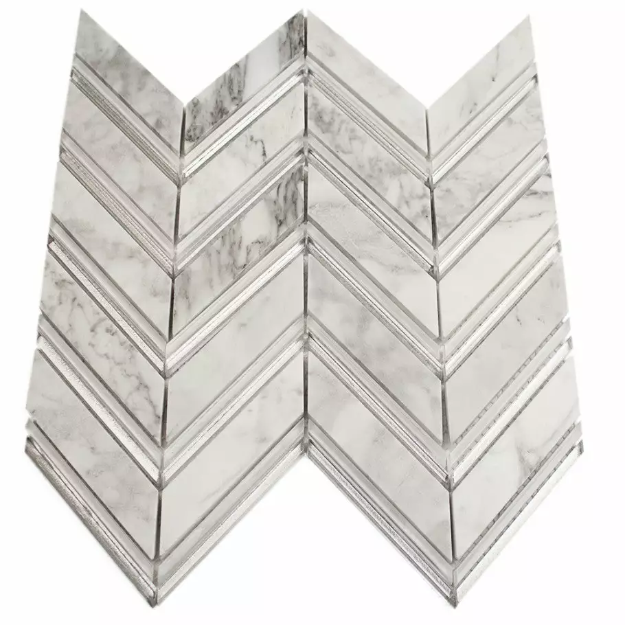 Bond Tile Regal Winter Magic Marble Mosaic Tile 7 Bond Tile Regal Winter Magic Marble Mosaic Tile - Image 5