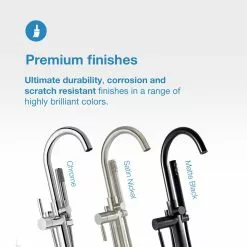 In Stock Hardwarestore Delivery Athena Single-Handle Floor-Mounted Roman Tub Faucet With Hand Shower In Brushed Nickel 17 In Stock Hardwarestore Delivery Athena Single-Handle Floor-Mounted Roman Tub Faucet With Hand Shower In Brushed Nickel -Bath and Faucet shop 3c4d275f63401d442196518711dadb10 1800x1800