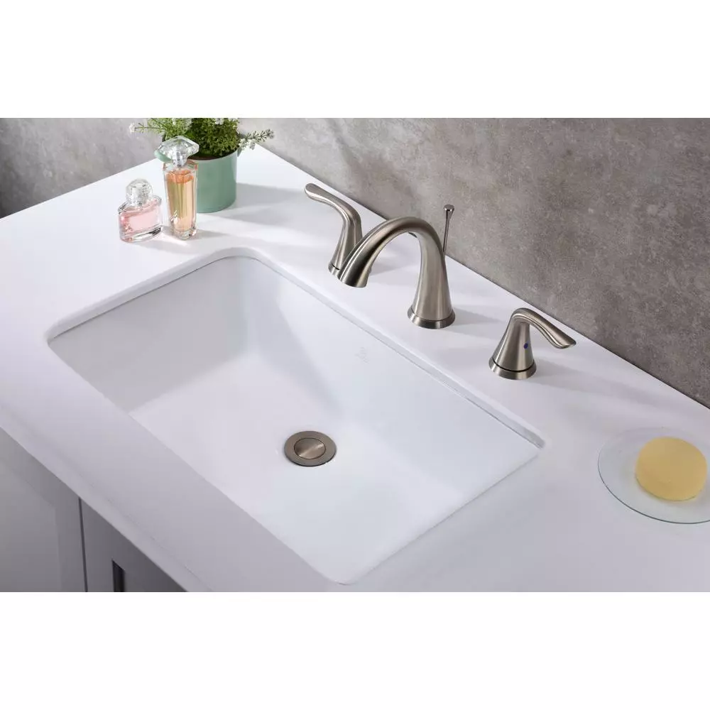 ANZZI Rhodes Series 7 In. Ceramic Undermount Sink Basin In White 4 ANZZI Rhodes Series 7 In. Ceramic Undermount Sink Basin In White - Image 2