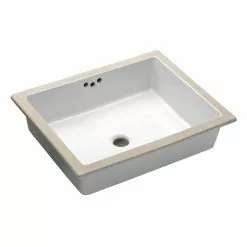 KOHLER Kathryn Vitreous China Undermount Bathroom Sink In White With Overflow Drain