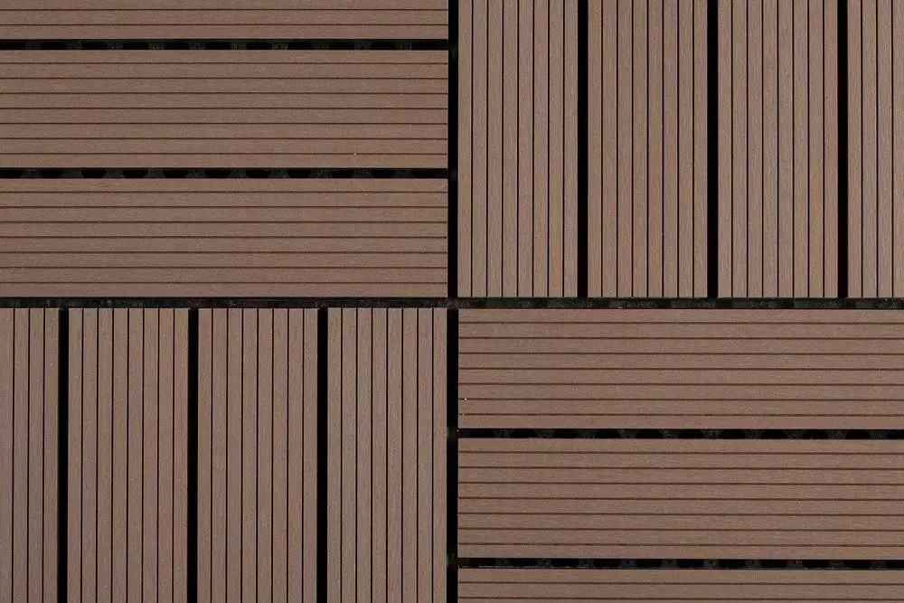 BuildDirect Brown 12" X 12" Interlocking Deck Tile (10sq. Ft. Per Box) 5 BuildDirect Brown 12" X 12" Interlocking Deck Tile (10sq. Ft. Per Box) - Image 3