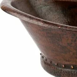 Premier Copper Products Bath Tub Hammered Copper Vessel Sink In Oil Rubbed Bronze -Bath and Faucet shop 3d857cc201e4ef0c73376abd4577415c 1800x1800