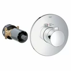 GROHE Chrome Knob Shower Handle