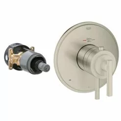 GROHE Brushed Nickel Lever Shower Handle