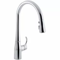 In Stock Hardwarestore Delivery Simplice Single-Handle Pull-Down Sprayer Kitchen Faucet With DockNetik And Sweep Spray In Vibrant Stainless -Bath and Faucet shop 405746f0eeb579016a79449918a37e10 1800x1800