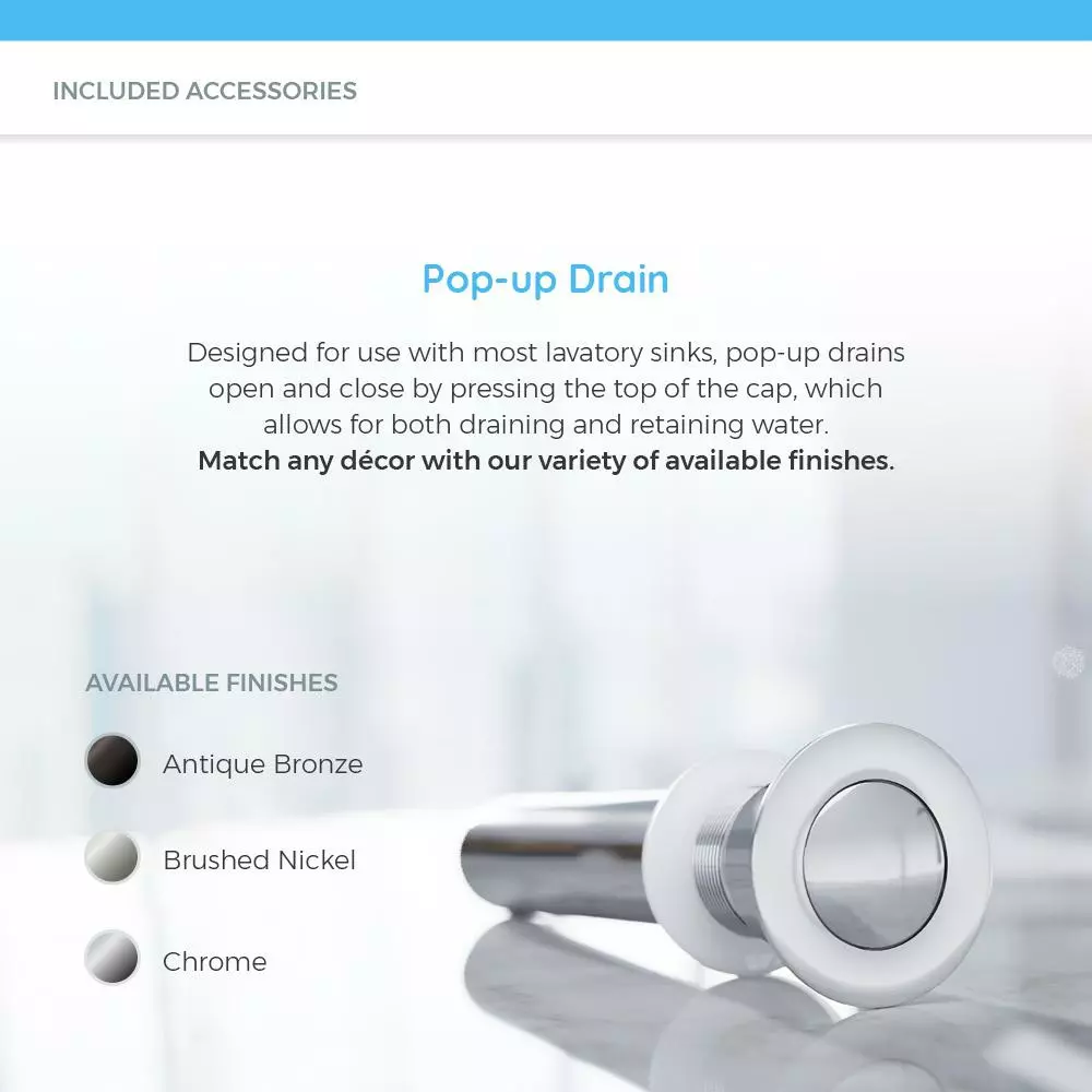 MR Direct 19 In. Undermount Bathroom Sink In White With White SinkLink And Pop-Up Drain In Brushed Nickel 8 MR Direct 19 In. Undermount Bathroom Sink In White With White SinkLink And Pop-Up Drain In Brushed Nickel - Image 6