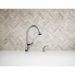 In Stock Hardwarestore Delivery Trielle Single-Handle Pull-Down Sprayer Kitchen Faucet In Chrome 17 In Stock Hardwarestore Delivery Trielle Single-Handle Pull-Down Sprayer Kitchen Faucet In Chrome -Bath and Faucet shop 42df0b6e90e382b77393b1e9d3e22d5e 1800x1800