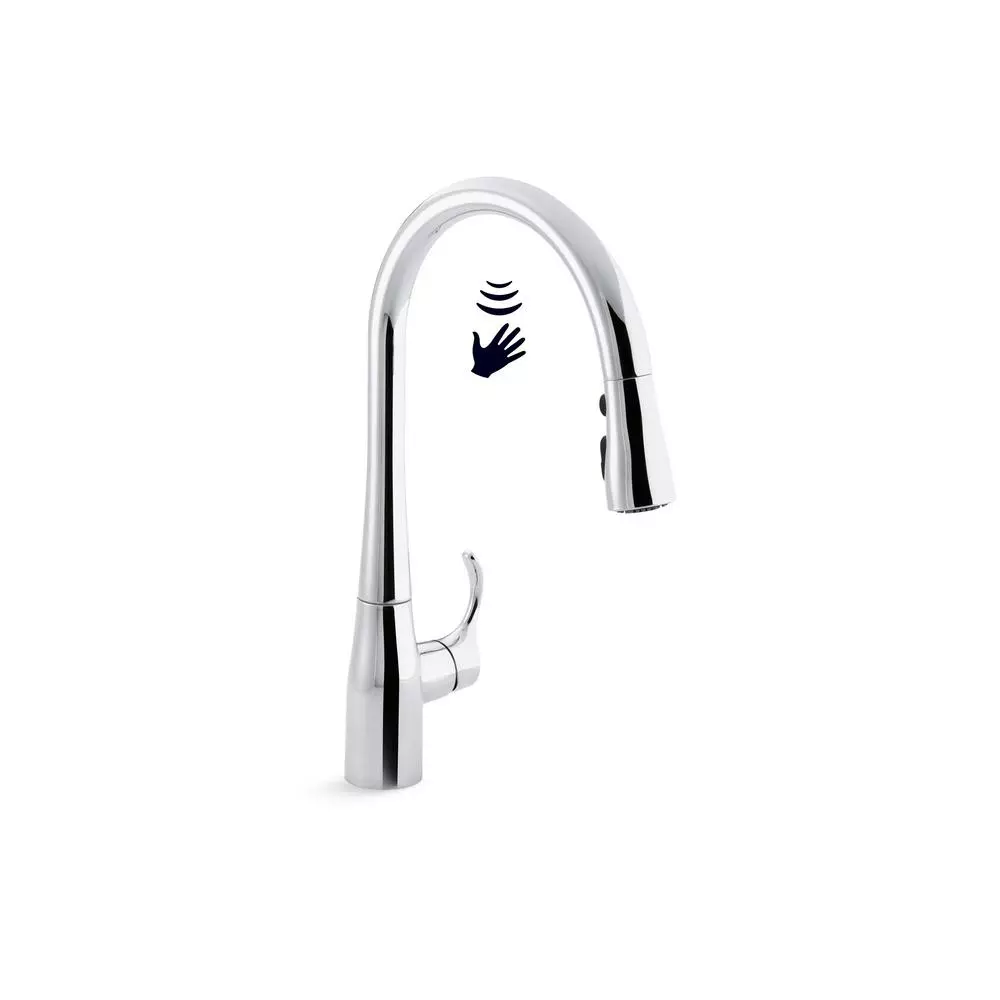In Stock Hardwarestore Delivery Simplice Touchless Single-Handle Pull-Down Sprayer Kitchen Faucet In Polished Chrome 5 In Stock Hardwarestore Delivery Simplice Touchless Single-Handle Pull-Down Sprayer Kitchen Faucet In Polished Chrome - Image 3