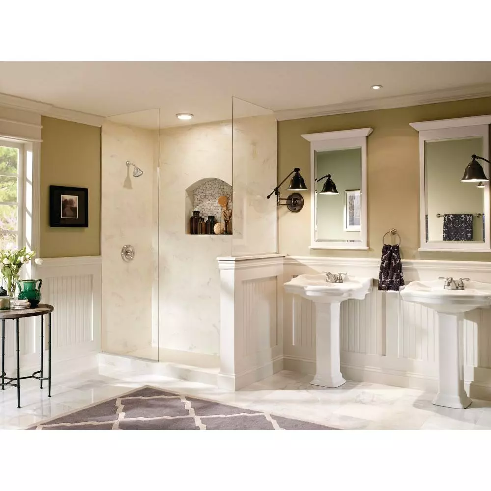 In Stock Hardwarestore Delivery Banbury Single-Handle 1-Spray 1.75 GPM Shower Faucet With Valve In Spot Resist Brushed Nickel (Valve Included) 9 In Stock Hardwarestore Delivery Banbury Single-Handle 1-Spray 1.75 GPM Shower Faucet With Valve In Spot Resist Brushed Nickel (Valve Included) - Image 7