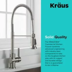 In Stock Hardwarestore Delivery Britt Single Handle Commercial Kitchen Faucet With Dual Function Sprayhead In All-Brite Spot Free Stainless Steel Finish -Bath and Faucet shop 441471421daed5f38c0f299f1019a0d5 1800x1800