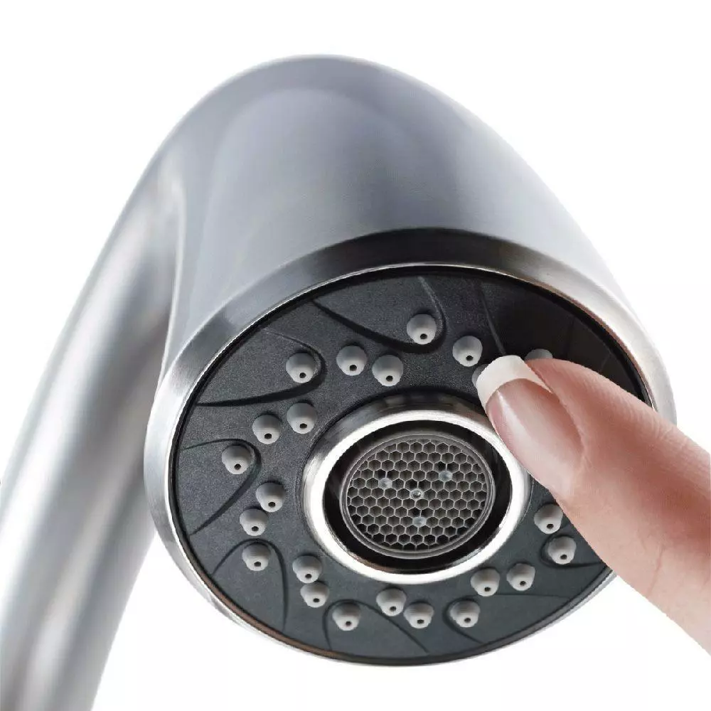 In Stock Hardwarestore Delivery Pasadena Single-Handle Pull-Down Sprayer Kitchen Faucet With Soap Dispenser In Stainless Steel 8 In Stock Hardwarestore Delivery Pasadena Single-Handle Pull-Down Sprayer Kitchen Faucet With Soap Dispenser In Stainless Steel - Image 6