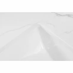 In Stock Hardwarestore Delivery 43 In. W X 22 In. D X 0.75 In. H Engineered Marble Vanity Top In Calacatta White With White Basin -Bath and Faucet shop 45490f93fe767eb19d36ef2e855261ab 1800x1800