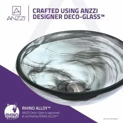 ANZZI Mezzo Series Vessel Sink With Pop-Up Drain In Slumber Wisp -Bath and Faucet shop 4552a780a8c373b240947f9142f1fd61 1800x1800