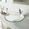 VIGO Glass Vessel Bathroom Sink In Clear Crystalline Glass With Waterfall Faucet Set In Brushed Nickel 2 VIGO Glass Vessel Bathroom Sink In Clear Crystalline Glass With Waterfall Faucet Set In Brushed Nickel -Bath and Faucet shop 46cd291da8d3cce3d88a1f3c2821d6cb 1800x1800