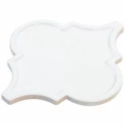 Bond Tile Roma White 6.25 In. X 7.25 In. Ceramic Arabesque Wall Tile (30 Pieces 4.84 Sq. Ft. / Box) -Bath and Faucet shop 46f315dc 1df2 4c3c adc6 9487915fbf9b.d1928889575d33783365eebd4380bd08 1800x1800