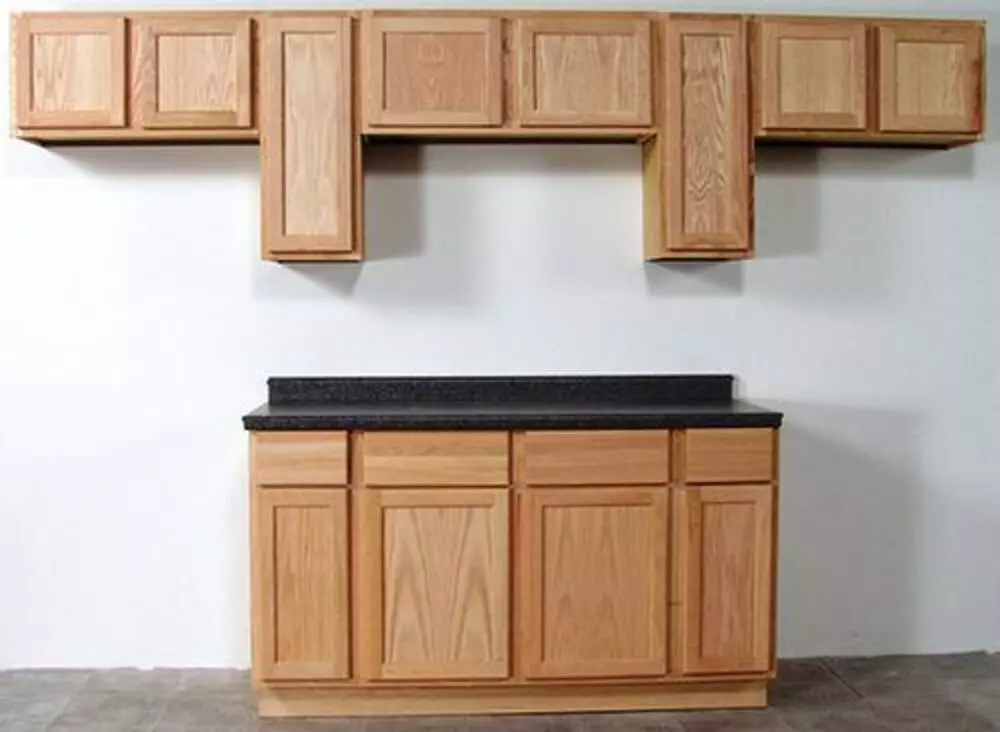 Quality One™ 54" X 24" Unfinished Oak Laundry Wall Cabinet 6 Quality One™ 54" X 24" Unfinished Oak Laundry Wall Cabinet - Image 4