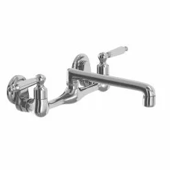 In Stock Hardwarestore Delivery Builders 2-Handle Wall Mount Low-Arc Standard Kitchen Faucet In Stainless Steel -Bath and Faucet shop 47fd960e4f7678ad9bf16dd5ef10f944 1800x1800